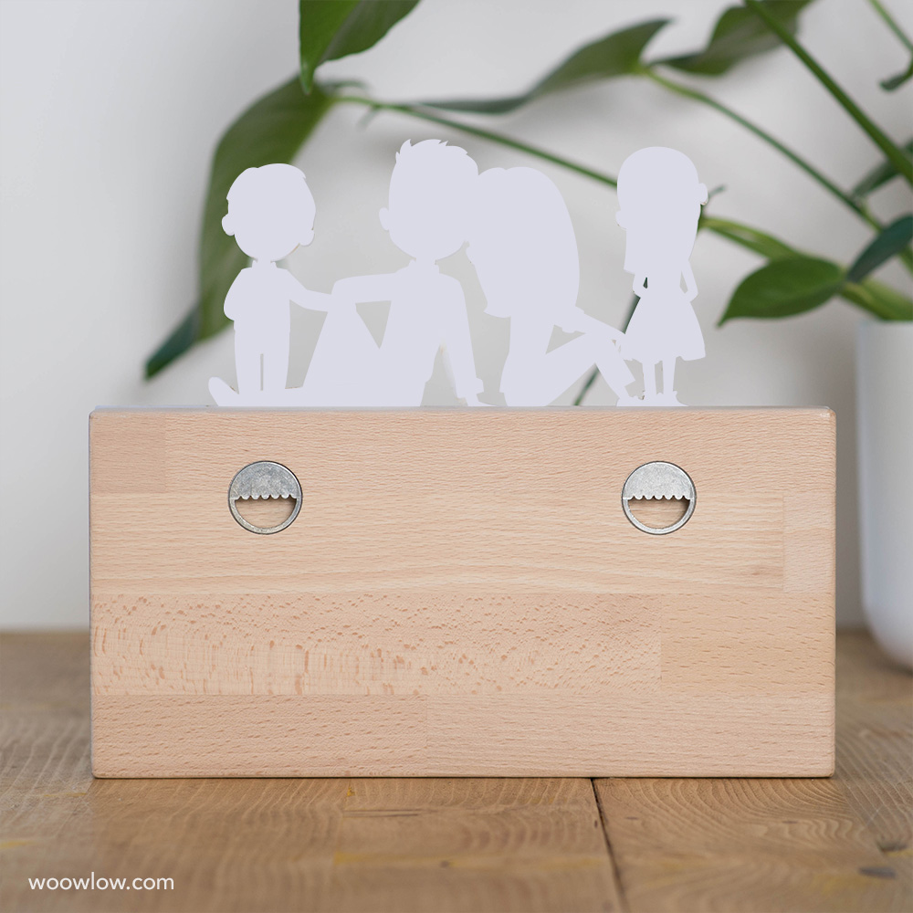 Colgador de llaves 100% PERSONALIZADO + llaveros