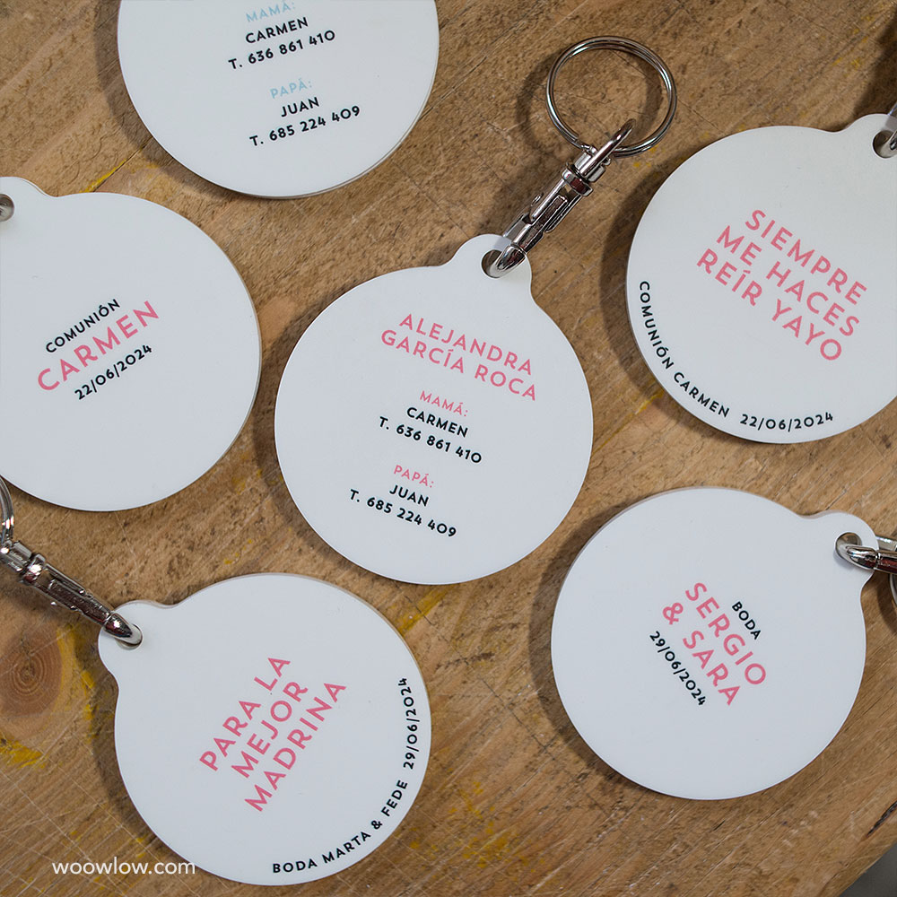 Llaveros navidad personlizados con ilustración