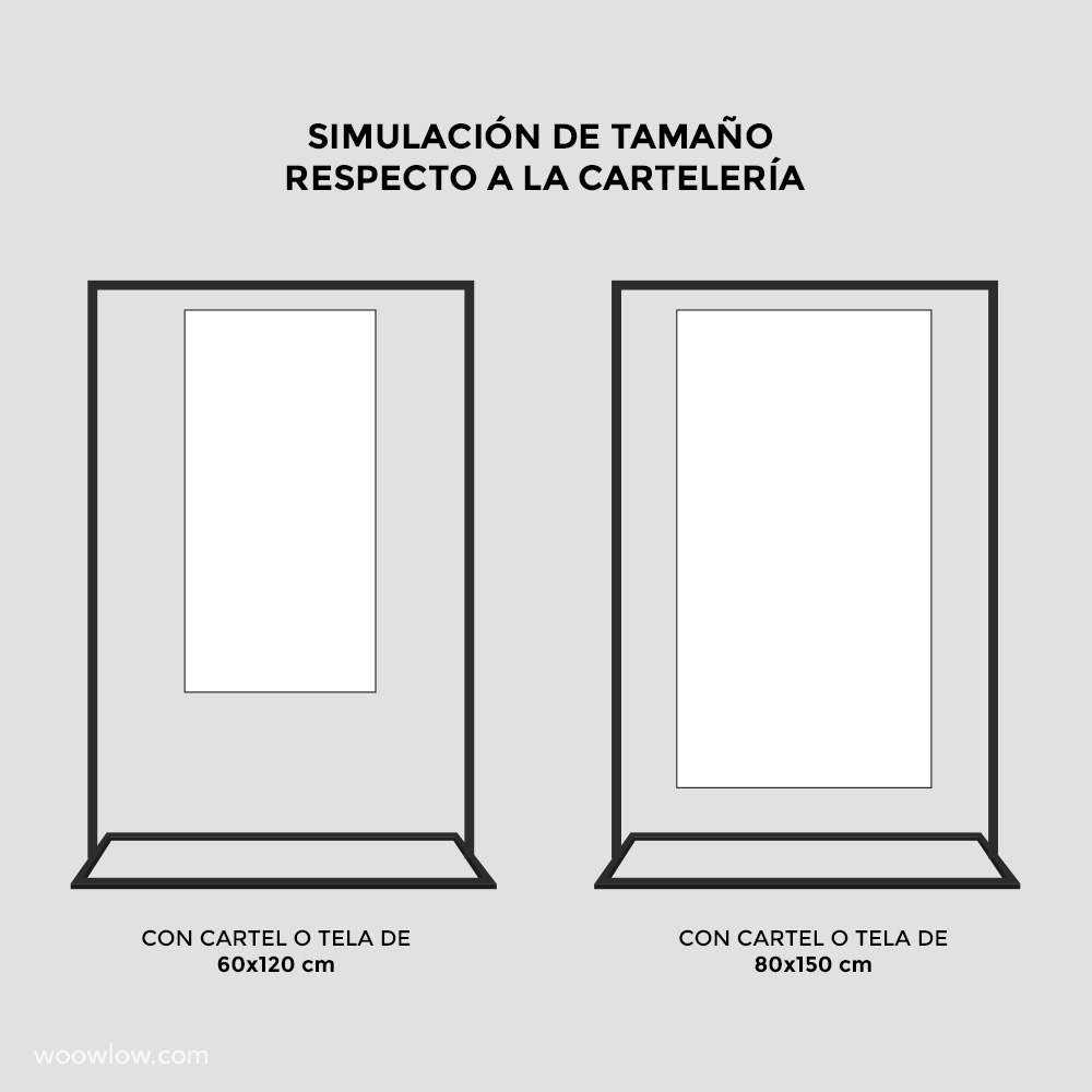 Estructura fija para carteles de boda