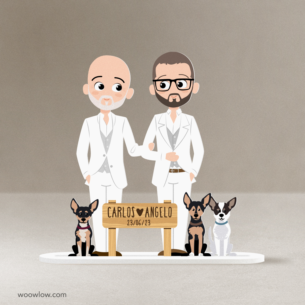 Regalo novios boda 100% PERSONALIZADOS - Pose 1