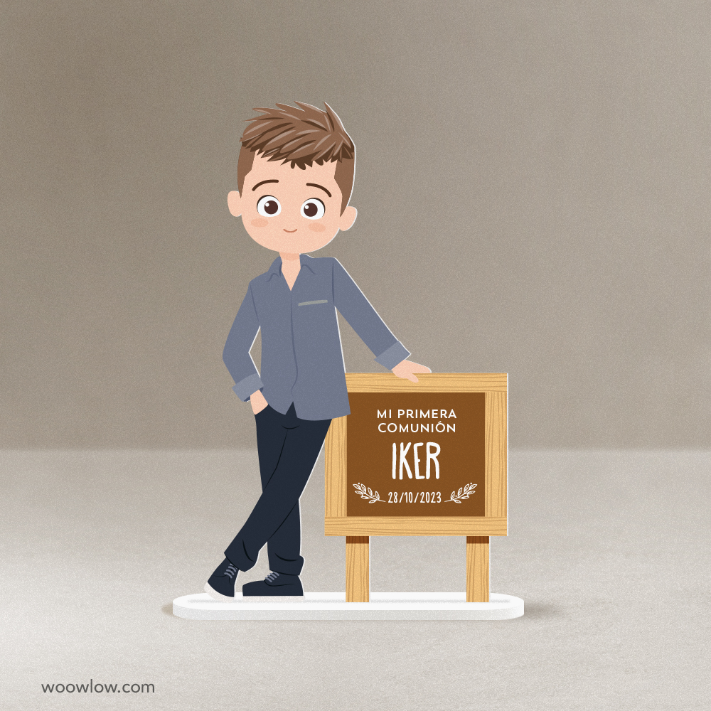 Figura tarta comunión niño 100% PERSONALIZADA