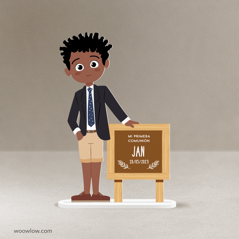 Figura tarta comunión niño 100% PERSONALIZADA