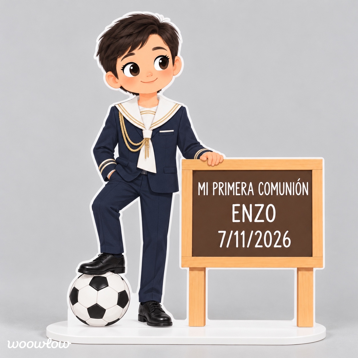Figura tarta comunión niño 100% PERSONALIZADA